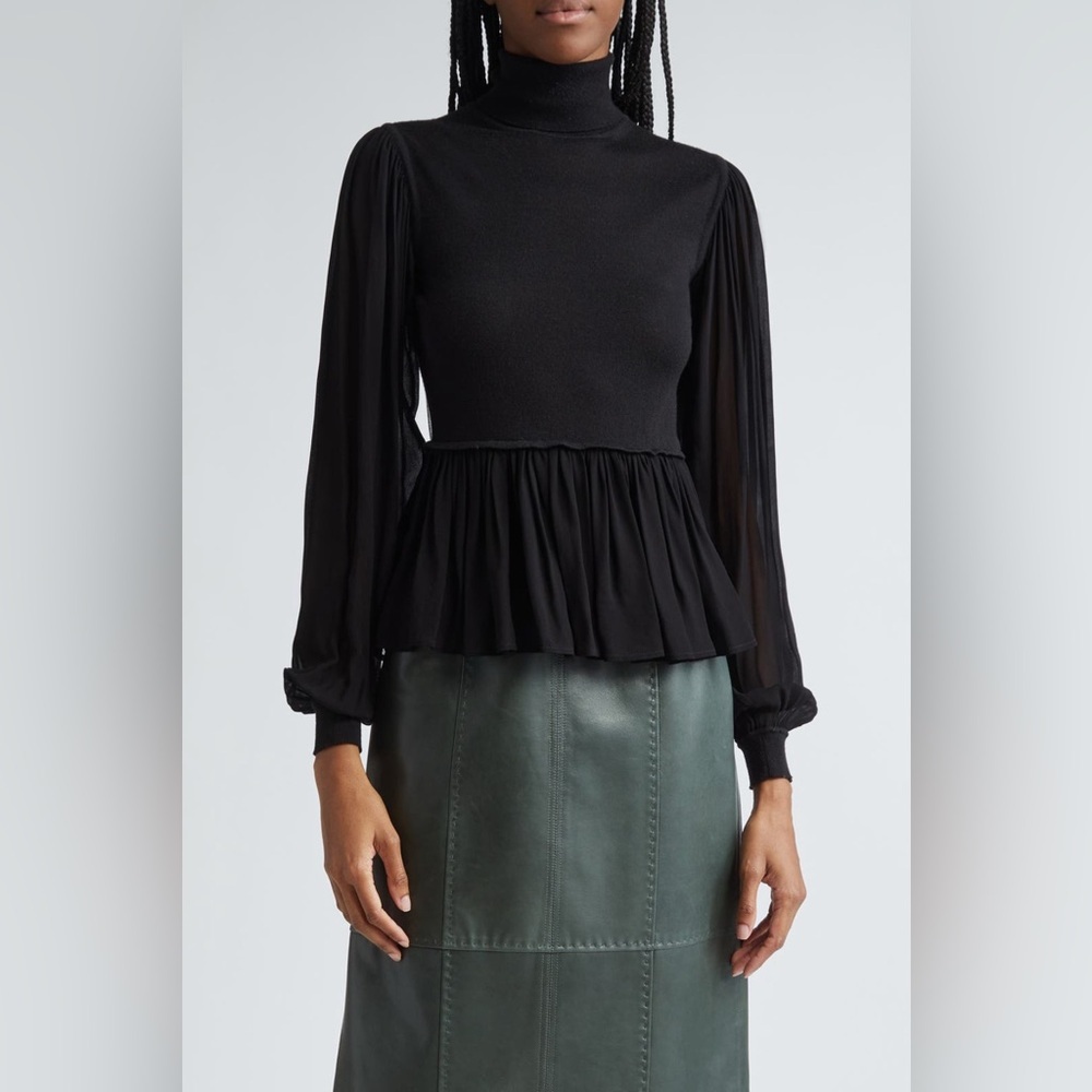 Ulla Johnson Black Blouse